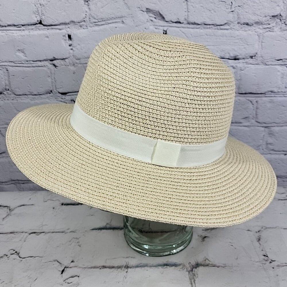 Lane Bryant Sun Hat Floppy Straw Panama One Size Fits All